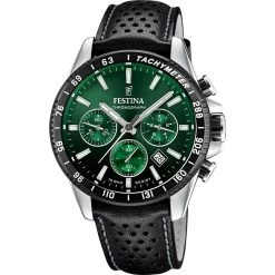 Montre Homme Festina TIMELESS CHRONOGRAPH F20561-5 - Bracelet Cuir Noir