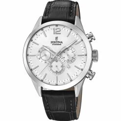 Montre Homme Festina TIMELESS CHRONO F20542-1 - Bracelet Cuir Noir