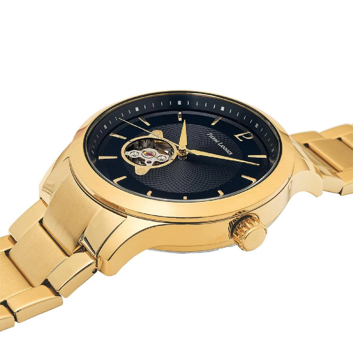 Montre Homme Fleuret 337B032 Cadran Noir Bracelet Acier Doré 2 Montre Homme Fleuret 337B032 Cadran Noir Bracelet Acier Doré – Image 2