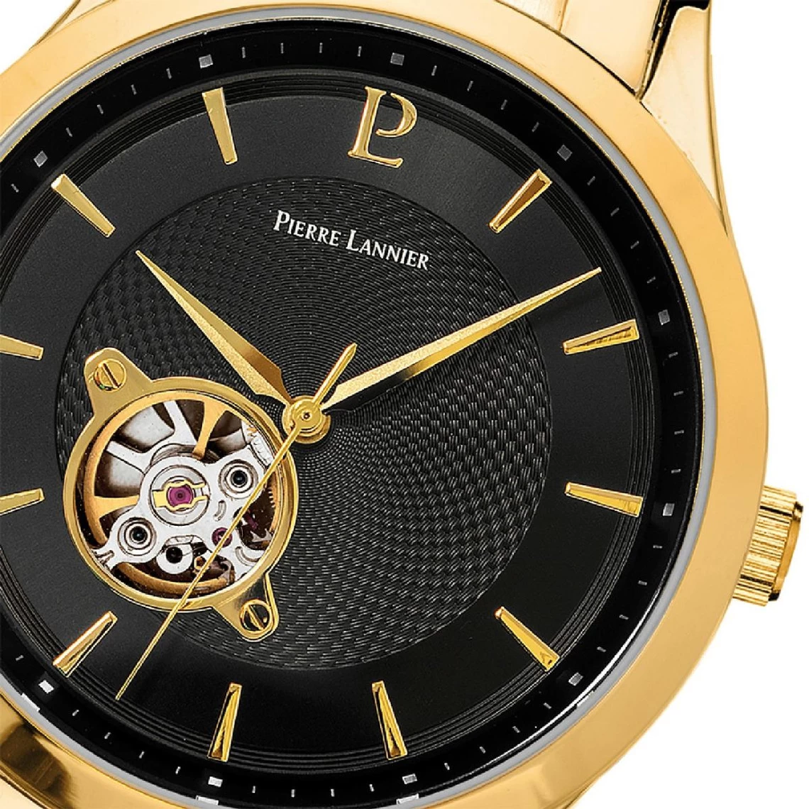 Montre Homme Fleuret 337B032 Cadran Noir Bracelet Acier Doré 3 Montre Homme Fleuret 337B032 Cadran Noir Bracelet Acier Doré – Image 3