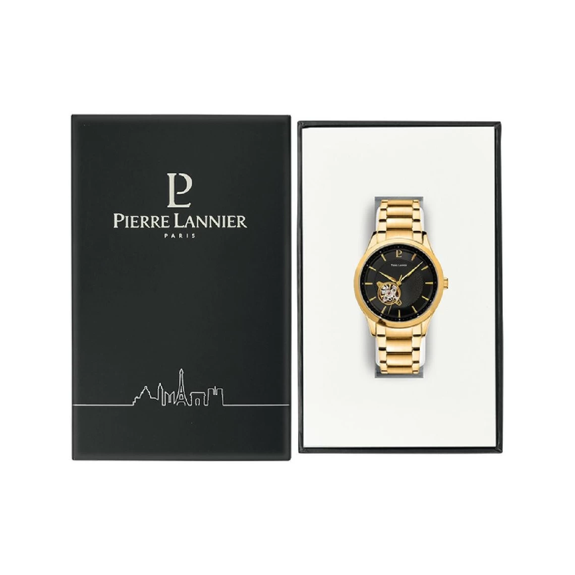 Montre Homme Fleuret 337B032 Cadran Noir Bracelet Acier Doré 5 Montre Homme Fleuret 337B032 Cadran Noir Bracelet Acier Doré – Image 5