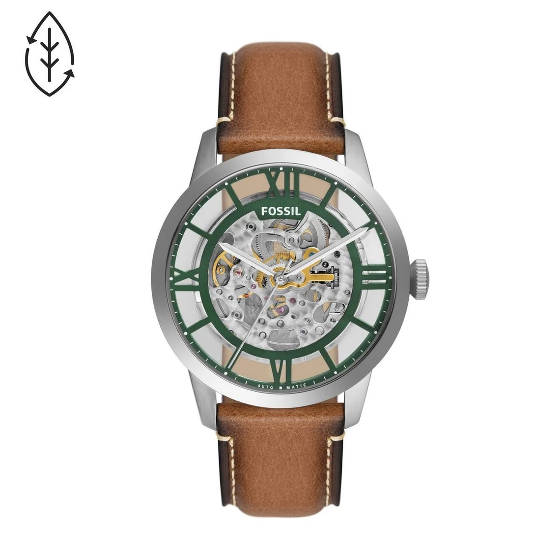 Montre Homme Fossil ME3234 - Bracelet Cuir Marron 1 Montre Homme Fossil ME3234 - Bracelet Cuir Marron
