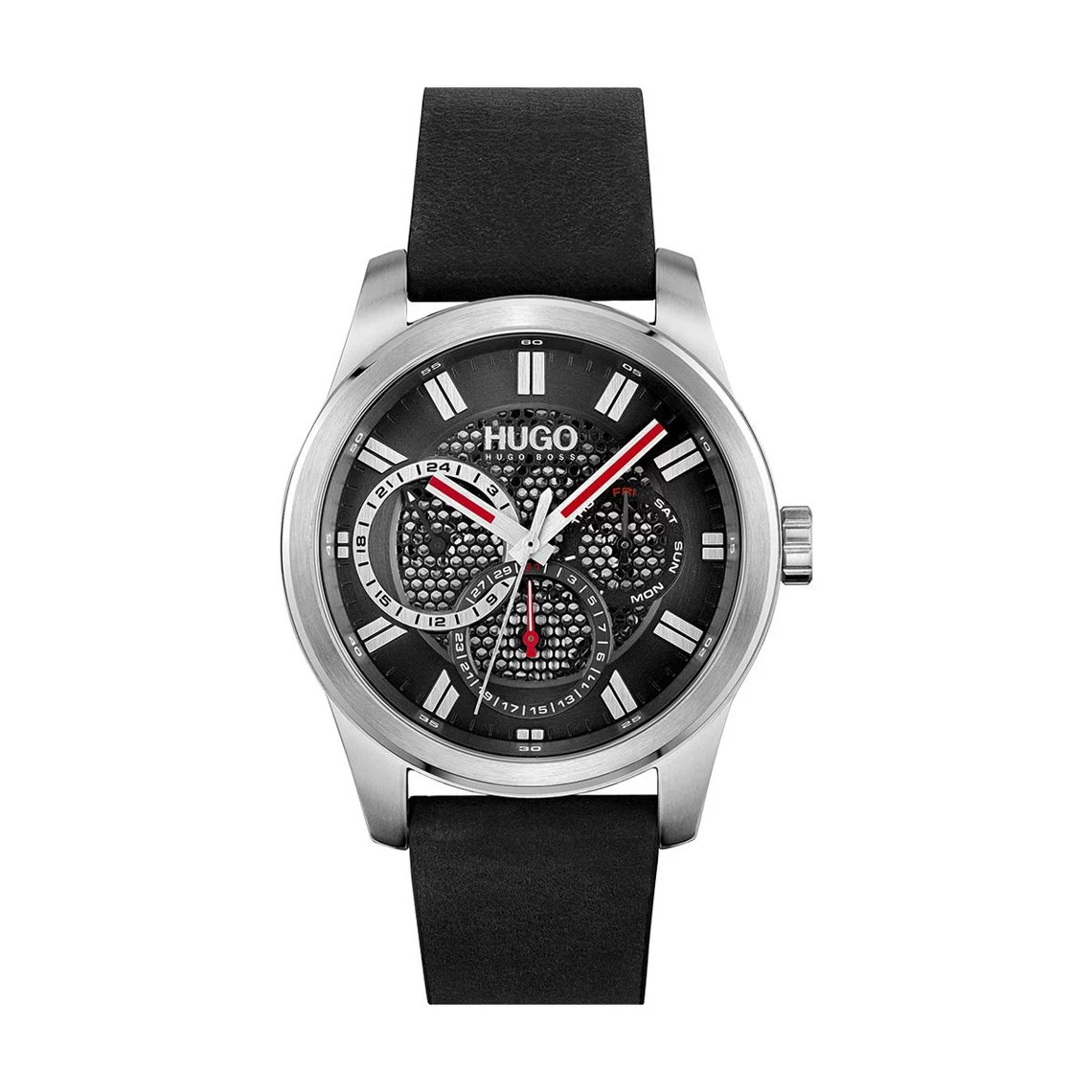 Montre Homme Hugo 1530189 - Bracelet Cuir Noir 1 Montre Homme Hugo 1530189 - Bracelet Cuir Noir