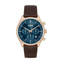 Hugo Boss Montre Homme Boss Gregor - 1514050 Bracelet Cuir Marron