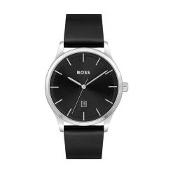 Hugo Boss Montre Homme Boss Montres REASON 1513981 - Bracelet Cuir Noir