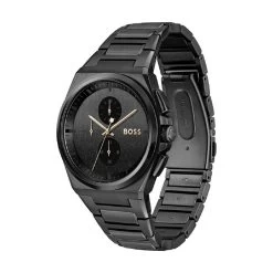 Hugo Boss Montre Homme Boss Steer Chrono - 1514068 Bracelet Acier Noir -Montres De Mode montre homme hugo boss steer chrono 1514068 bracelet acier noir 3512598 3 1140x1140