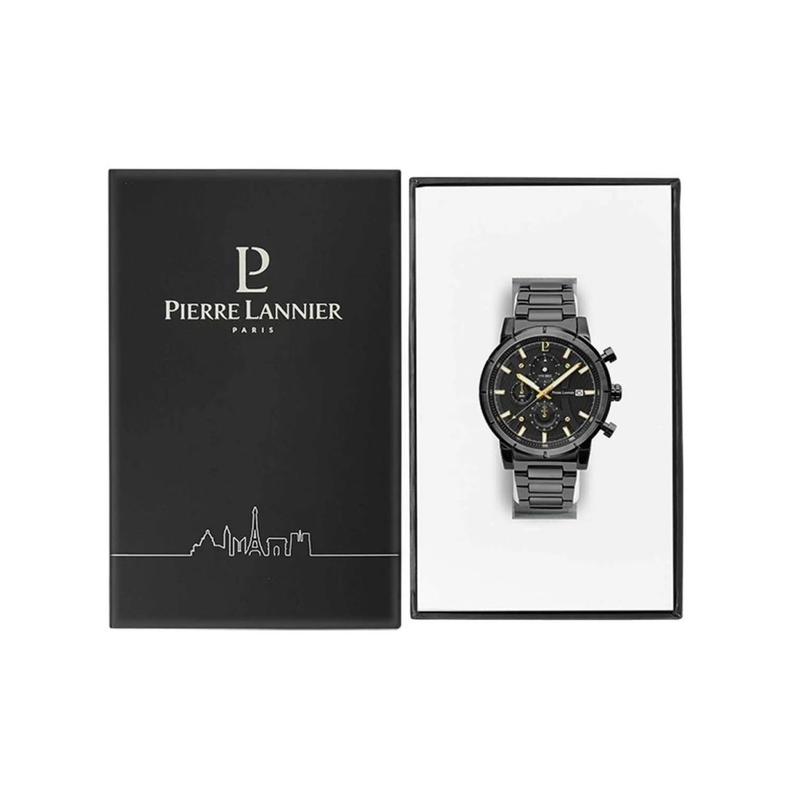 Montre Homme Pierre Lannier CRITERIUM 225H439 - Bracelet Acier Noir 5 Montre Homme Pierre Lannier CRITERIUM 225H439 - Bracelet Acier Noir – Image 5