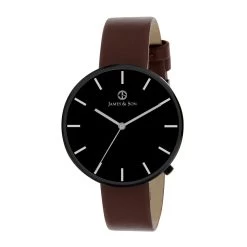 Montre James And Son JAS10041 905 - Montre Cuir Marron Homme