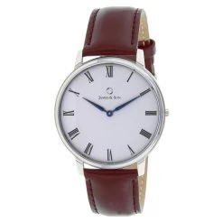 Montre James And Son JAS10061 205 - Montre Cuir Marron Homme