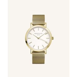 Montre Rosefield The Mercer MWG-M41 - Montre Milanaise Dorée Femme