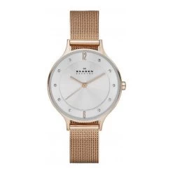 Montre Skagen SKW2151 - Montre Ronde Tendance Rissolée Femme