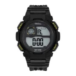 Montre Tekday 655973 - Bracelet Silicone Noir Boitier Silicone Noir Homme