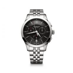 Montre Victorinox 241745 - Alliance Chronographe, Acier Inoxydable Argenté Cadran Noir Homme