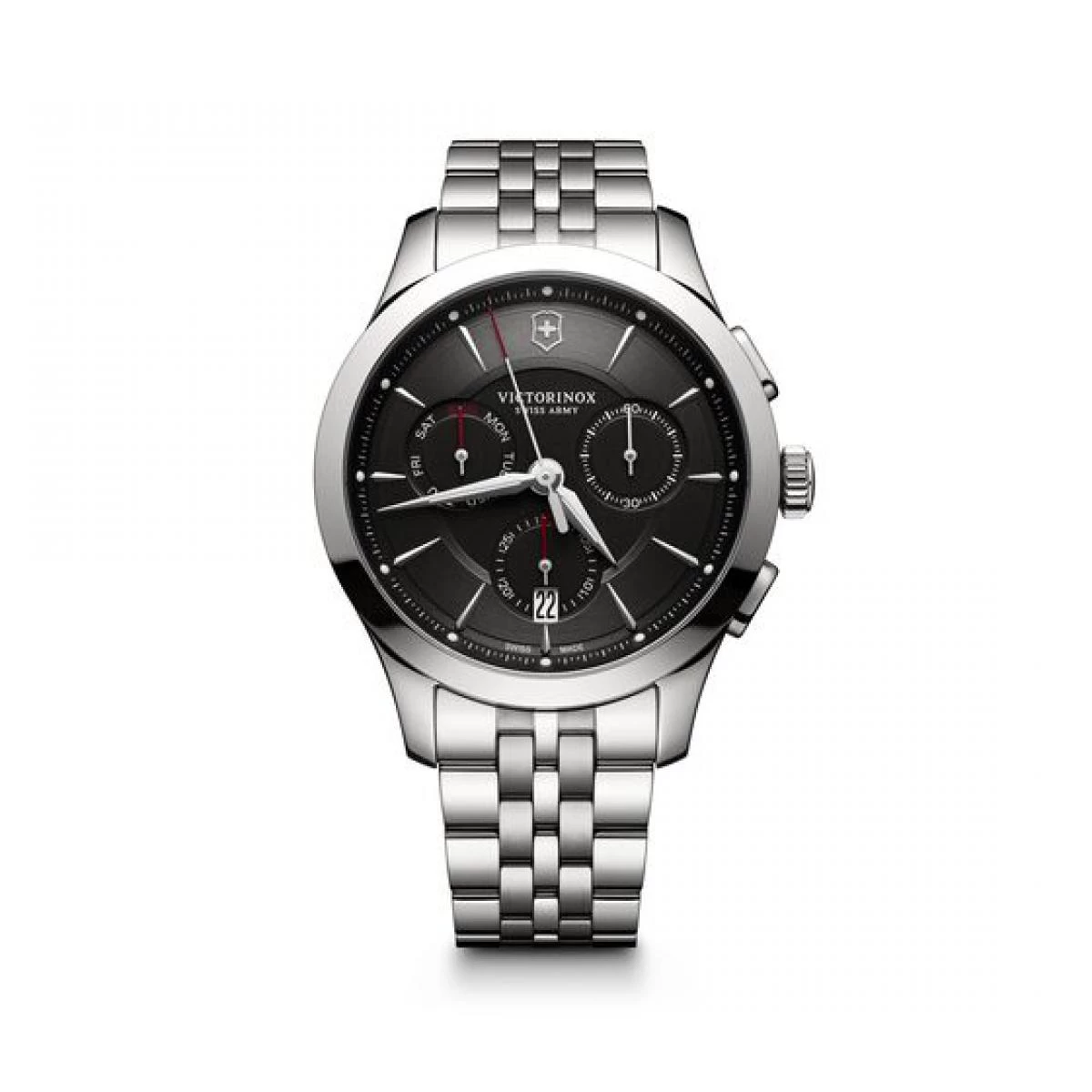 Montre Victorinox 241745 - Alliance Chronographe, Acier Inoxydable Argenté Cadran Noir Homme 1 Montre Victorinox 241745 - Alliance Chronographe, Acier Inoxydable Argenté Cadran Noir Homme