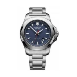 Montre Victorinox I,N,O,X, 241724,1 - Montre Bleue Inoxydable Homme
