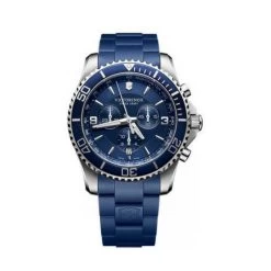 Montre Victorinox Maverick 241690 - Montre Silicone Bleue Homme